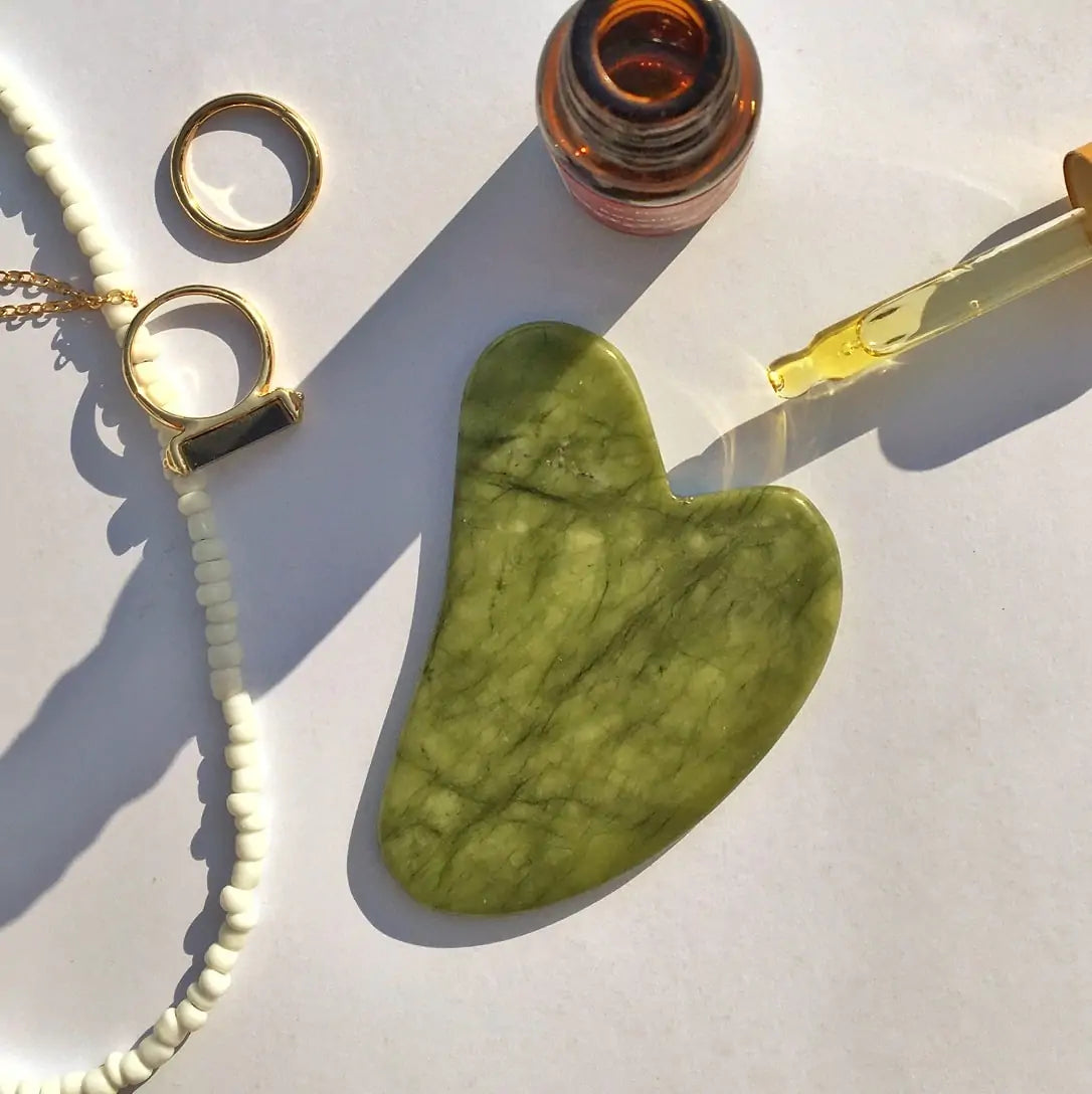 Facial Beauty - Pack of Jade Roller & Gua Sha