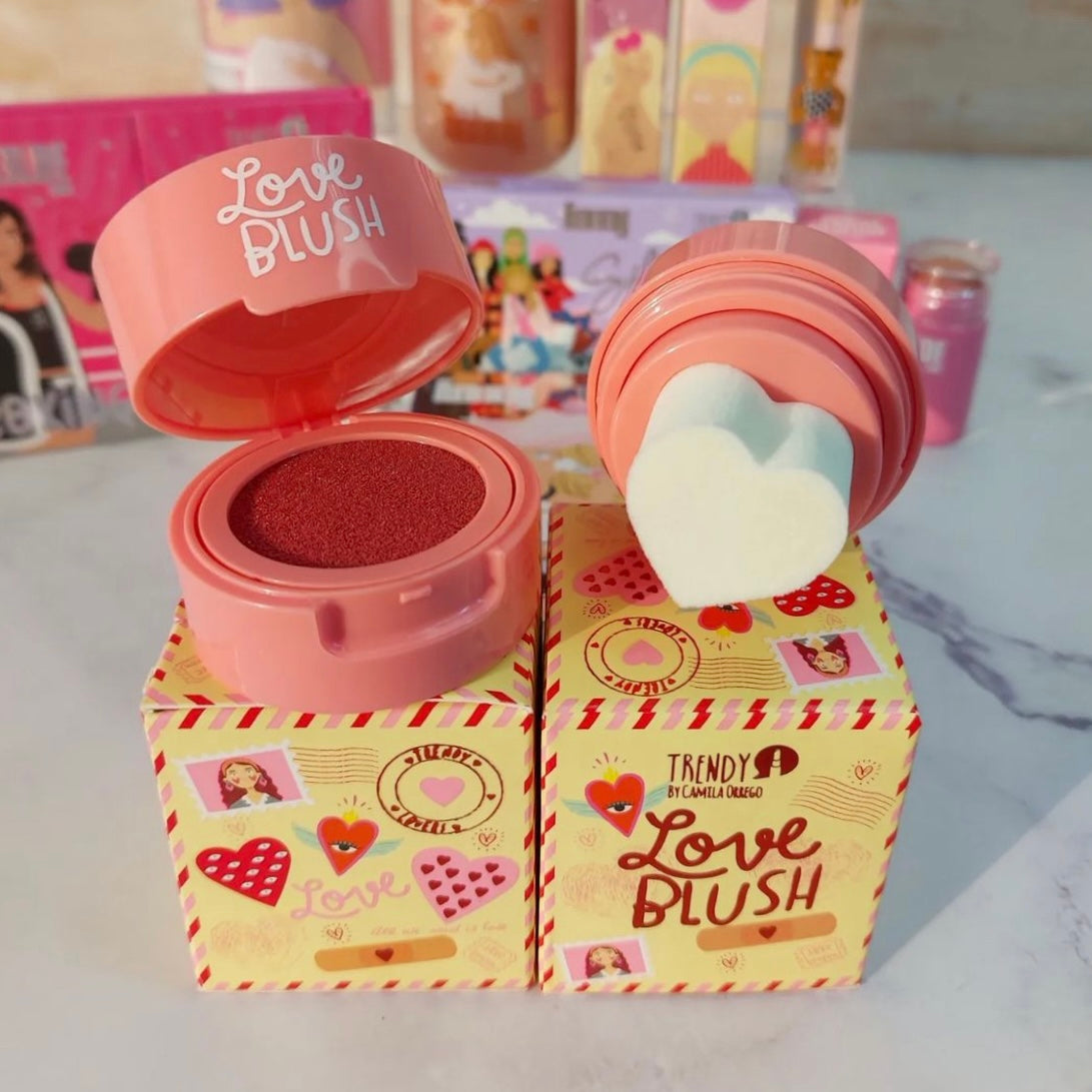 Heart Stamp Liquid Blush Long-lasting Matte Velvet Rouge Creamy Cheek Blush