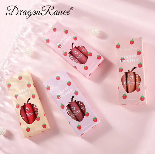 Dragon Ranee - 3pcs Strawberry Sweet Lip Gloss