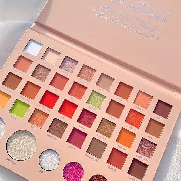 38 Color Matte Shimmer & Glitter Eyeshadow Palette