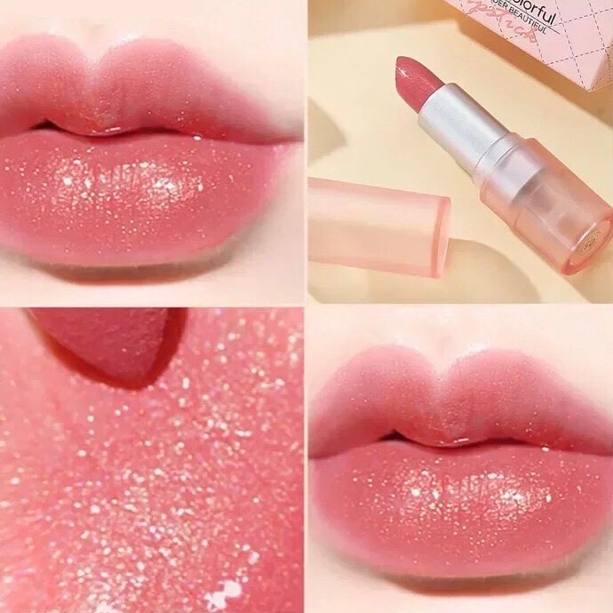 Dragon Ranee - 3pcs Pearl Glitter Lipstick Set