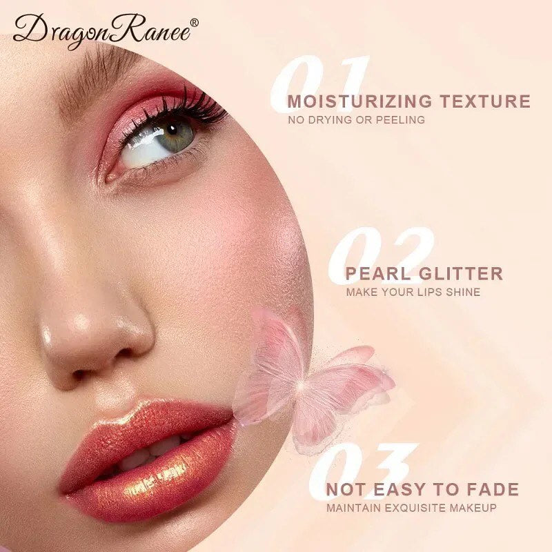 Dragon Ranee - 3pcs Pearl Glitter Lipstick Set