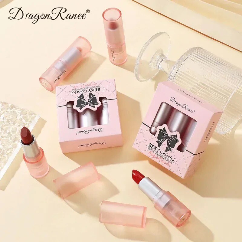 Dragon Ranee - 3pcs Pearl Glitter Lipstick Set