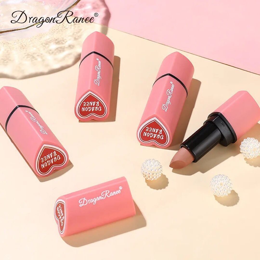 3pcs Velvet Heart Shape Matte Lipstick Non-stick Cup Lasting Waterproof Cute Lipsticks