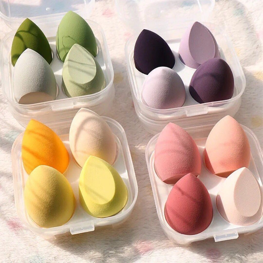 4pcs Travel Beauty Blenders Box