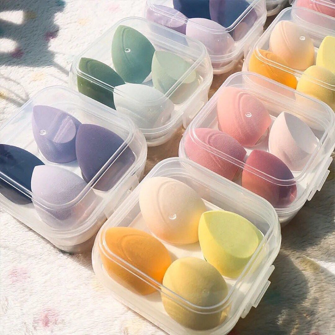 4pcs Travel Beauty Blenders Box