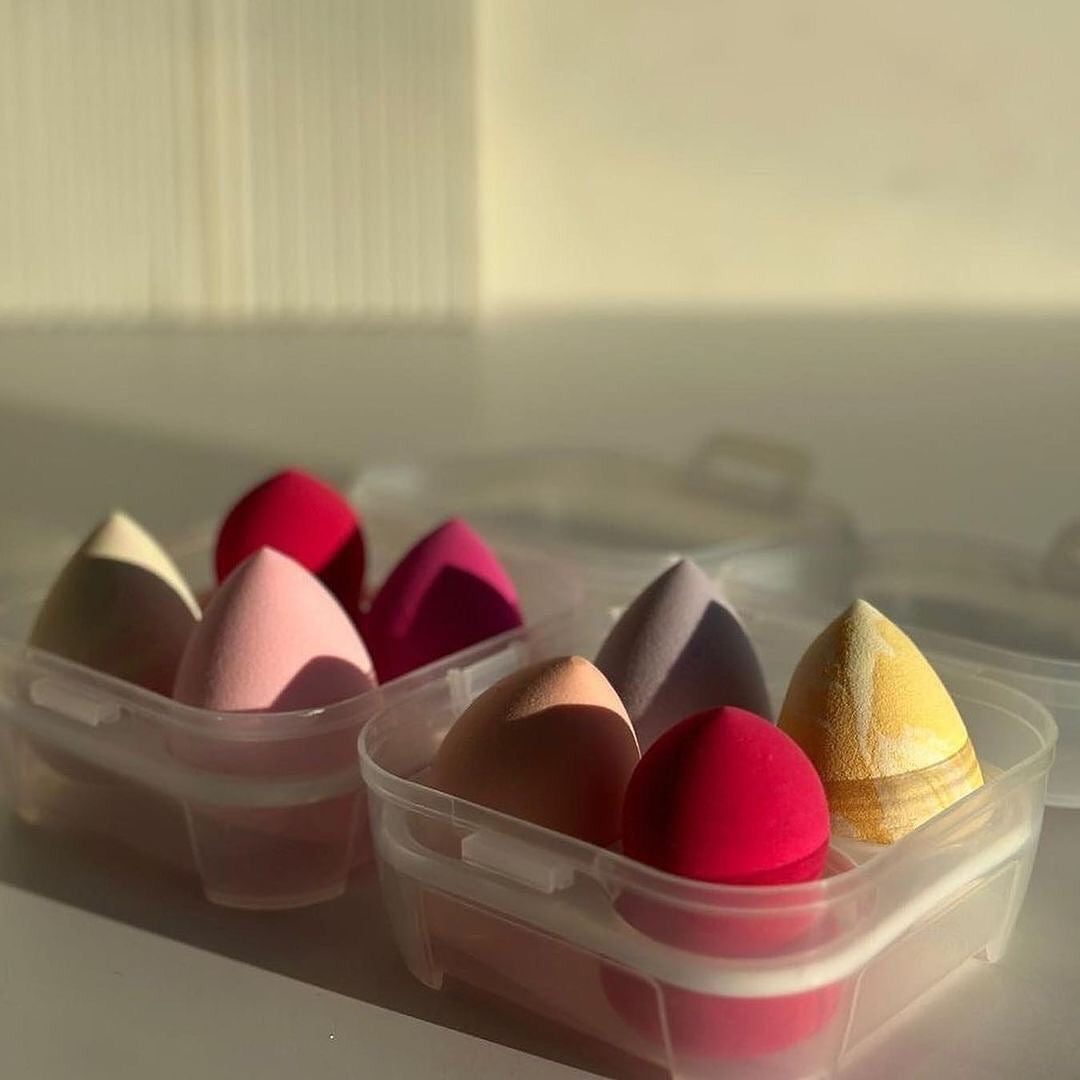 4pcs Travel Beauty Blenders Box