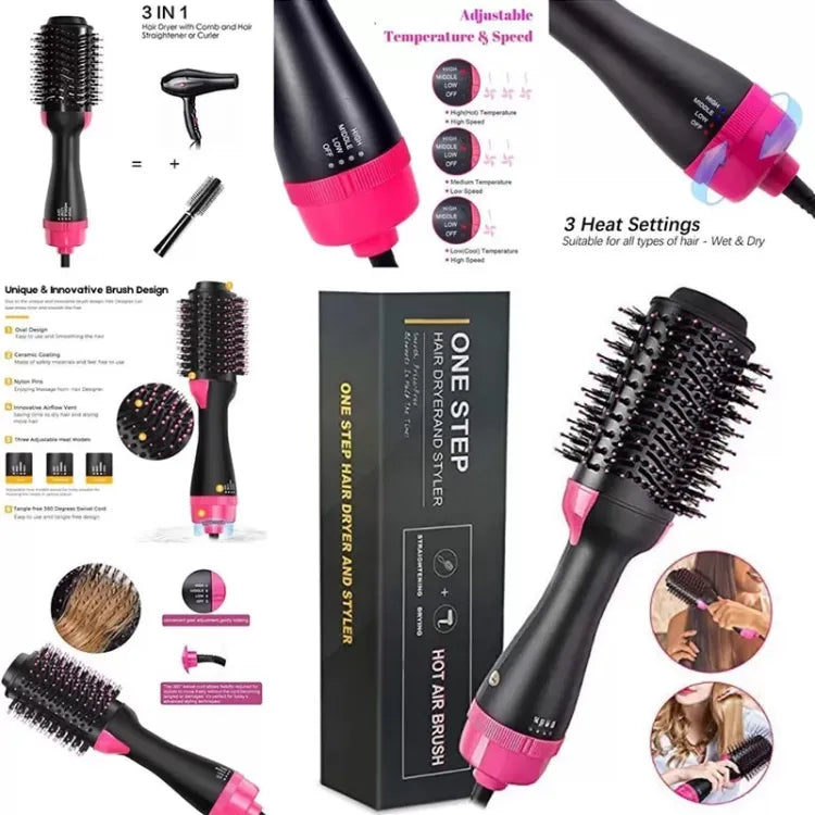 One Step Hot Air Brush (Dryer + Styler & Straightener + Volumizer)