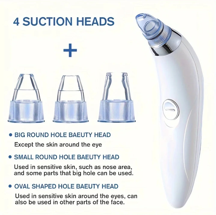 Vaccum Black & White Heads Remover Pimple Suction Beauty Tool