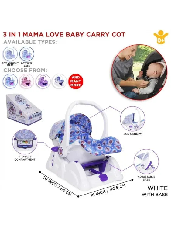 3 In 1 Baby Carry Swing Cot