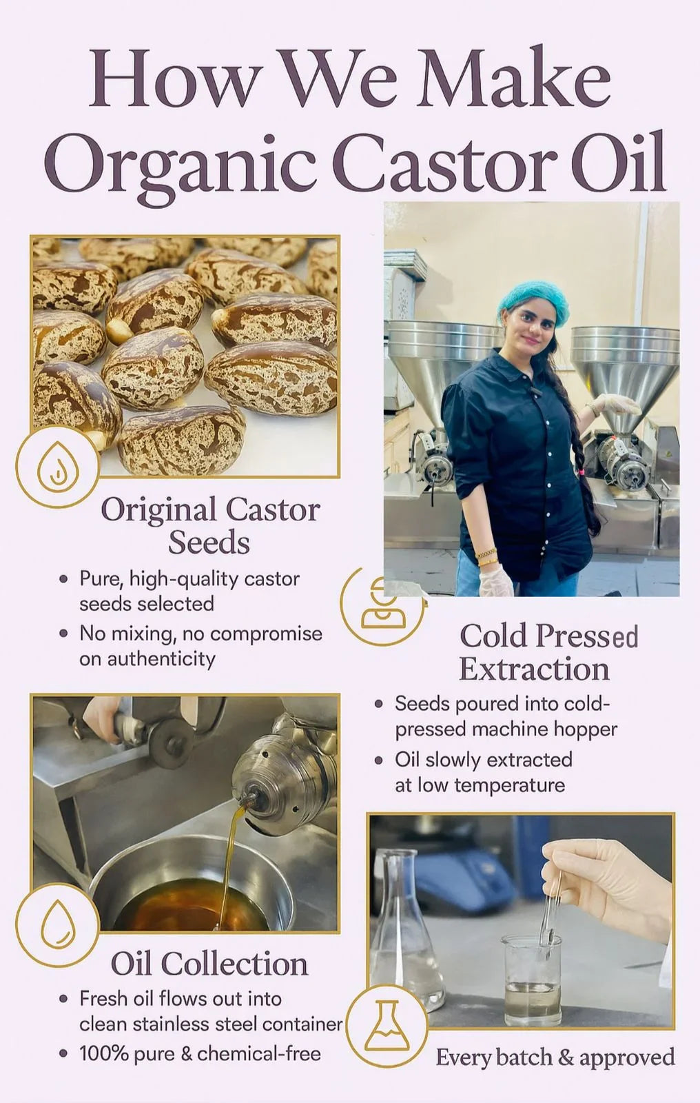 Champi Organic Castor Seed Oil