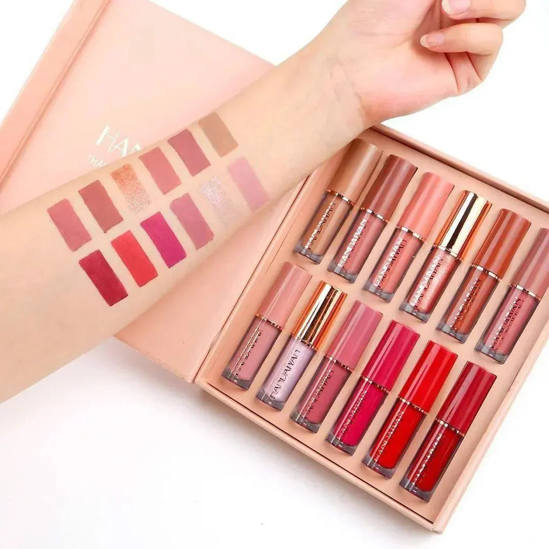 HANDAIYAN 12 Colours Liquid Lipstick Gift Set