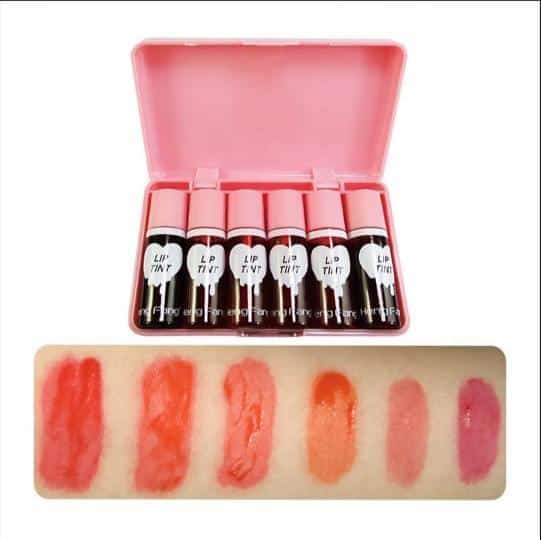 6pcs Heng Fang Lip and Cheek Tint