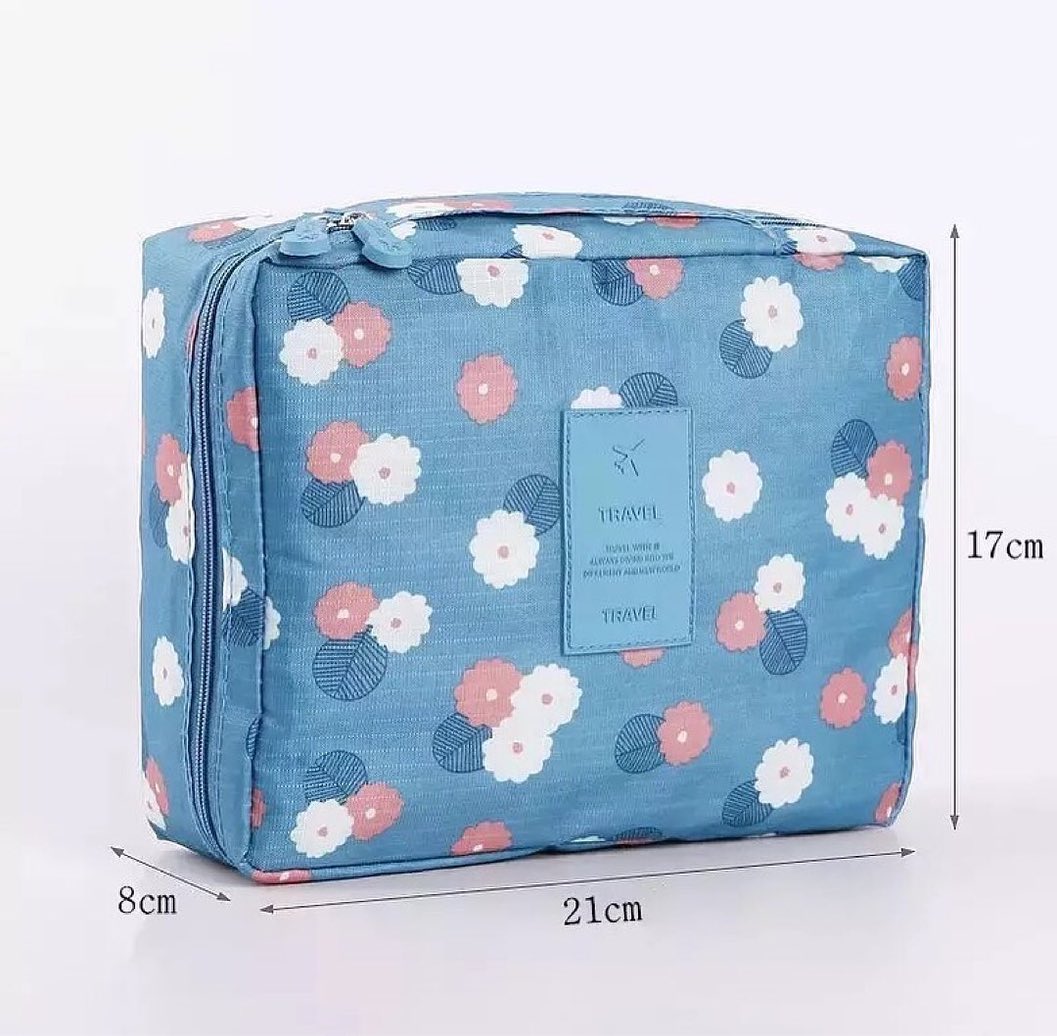 Travel Zipper Cosmetic Pouch Waterproof Portable Toiletries Multiplicational Pouch