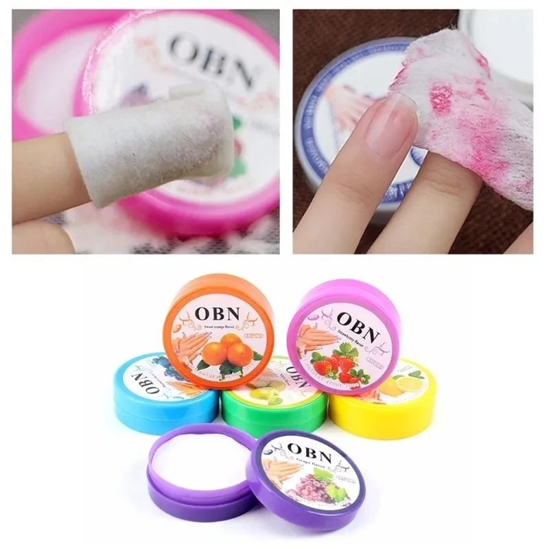 192 Piece Nail Polish Remover Pads Fruit Flavored Oil Cotton