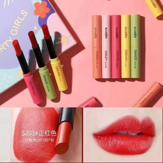 5pcs Party Girls Lipstick Set