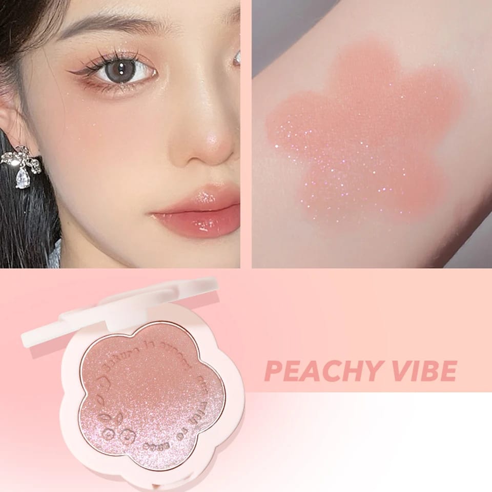 Flower Face Blush Clear and Natural Nude Makeup Blusher