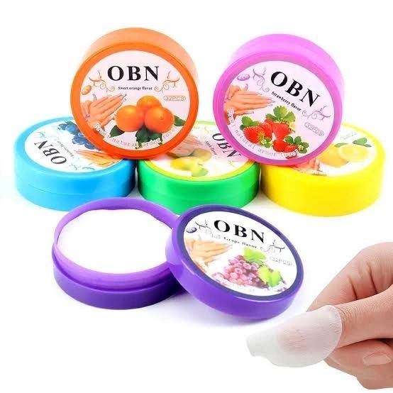 192 Piece Nail Polish Remover Pads Fruit Flavored Oil Cotton