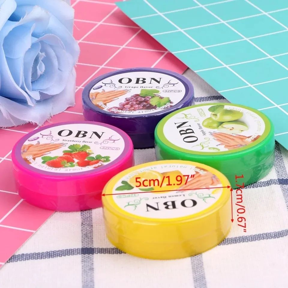 192 Piece Nail Polish Remover Pads Fruit Flavored Oil Cotton