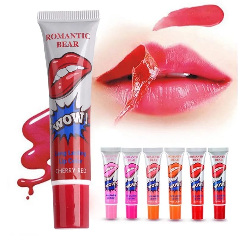 6pcs Peel Off Liquid Lipstick Waterproof & Long Lasting Lip Tint