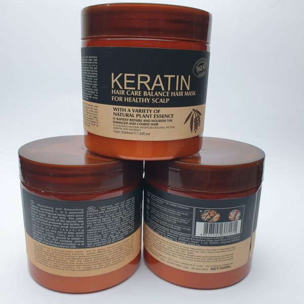 "Pack of 2 – Keratin Shampoo & Hair Mask Deal, 500ml Each"