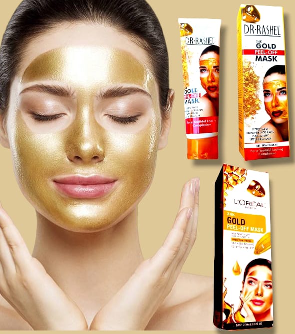 "24K Gold Peel-Off Mask – Whitening & Brightening Face Gold Mask for Radiant Skin"