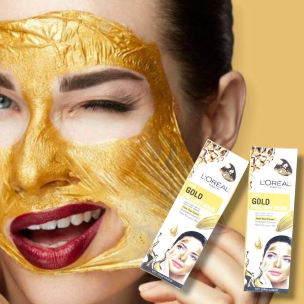 "24K Gold Peel-Off Mask – Whitening & Brightening Face Gold Mask for Radiant Skin"