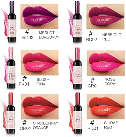 6pcs Bottle Shape Velvet Lip and Cheek Tint